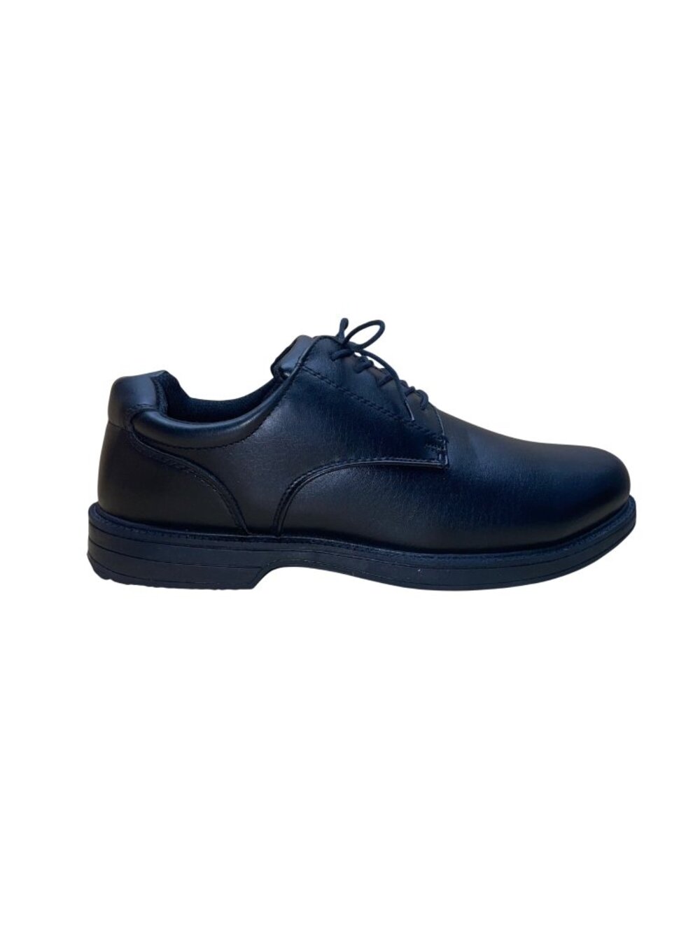 Deer Stags Men’s Black Simulated Leather Memory Foam Crown Dress Shoes Size 10W
